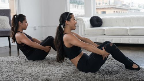 BodyselfieTV ab workouts at home| Stephanie Noelani’s ab super set